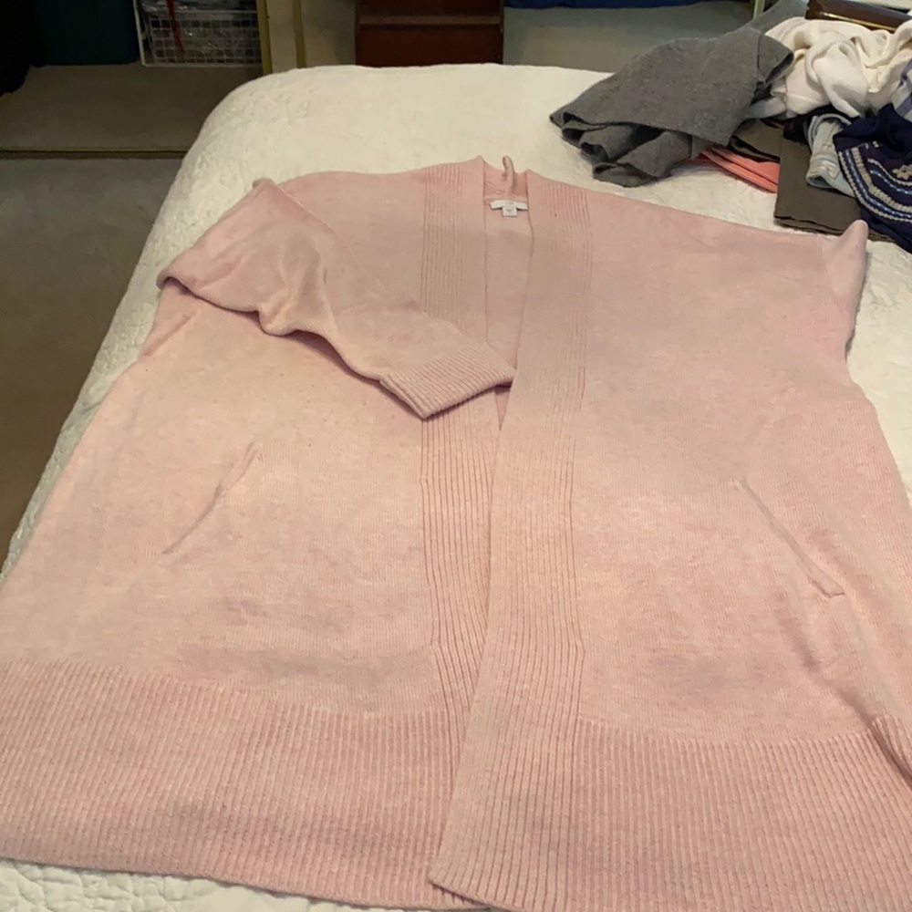 J. Jill XL PINK cardigan. Cotton, silk, viscose, wool